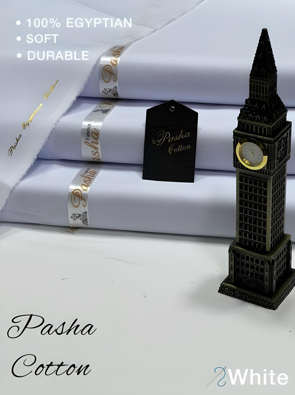 Pure Pasha Cotton Off White Suit –