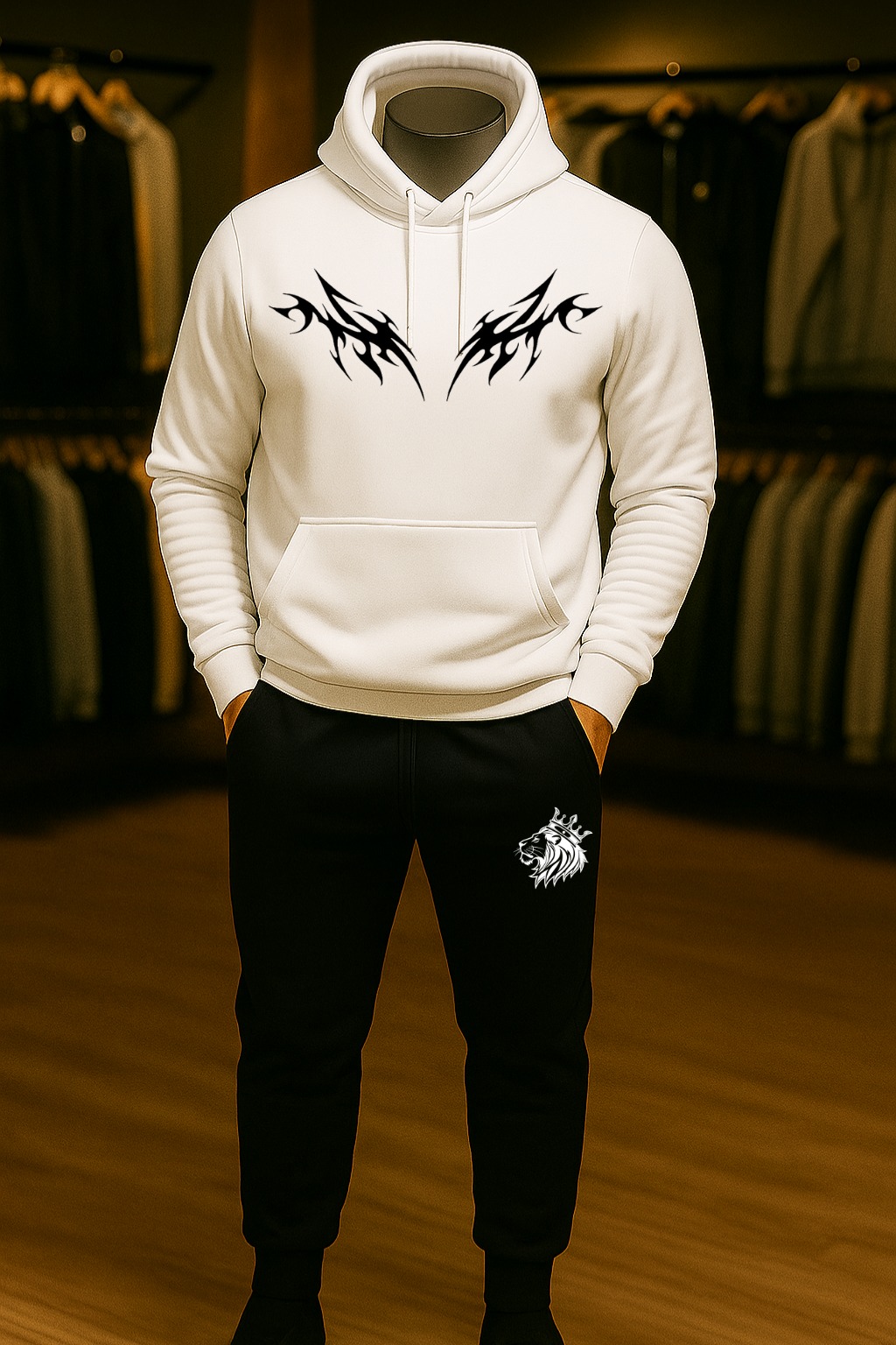 2 in 1 Men\'s Hoodie Tracksuit