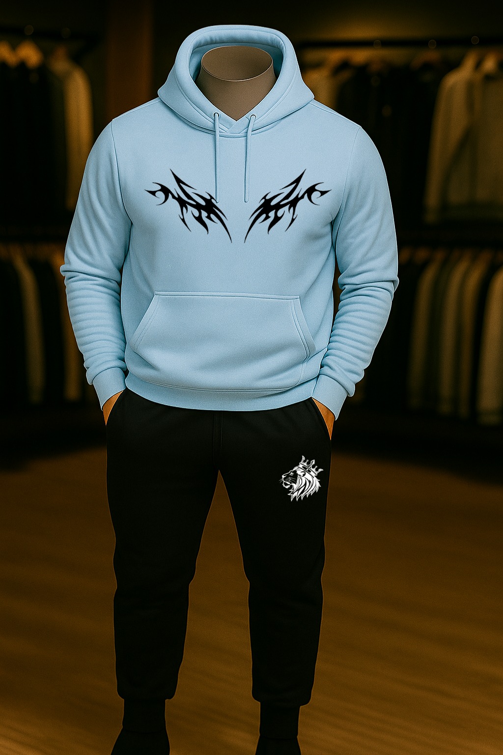 2 in 1 Men\'s Hoodie Tracksuit